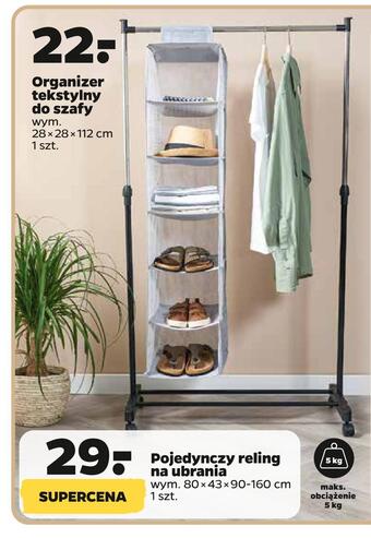 Netto Organizer tekstylny do szafy oferta