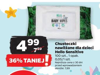 Netto Chusteczki nawilżane dla dzieci hello sensitive oferta