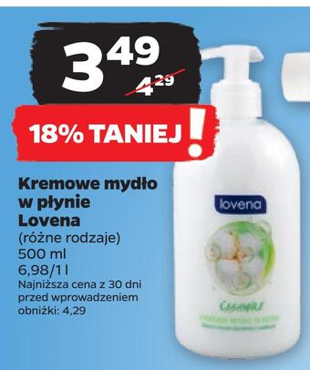 Netto Kremowe mydło w płynie lovena oferta