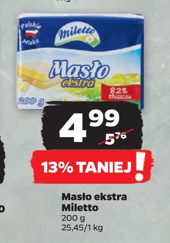 Netto Masło ekstra miletto oferta