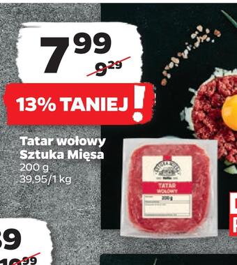 Netto Tatar wołowy sztuka mięsa oferta