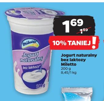 Netto Jogurt naturalny bez laktozy miletto oferta