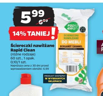 Netto Ściereczki nawilżane rapid clean oferta