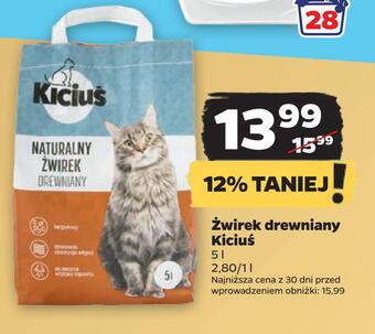 Netto Żwirek drewniany kiciuś oferta