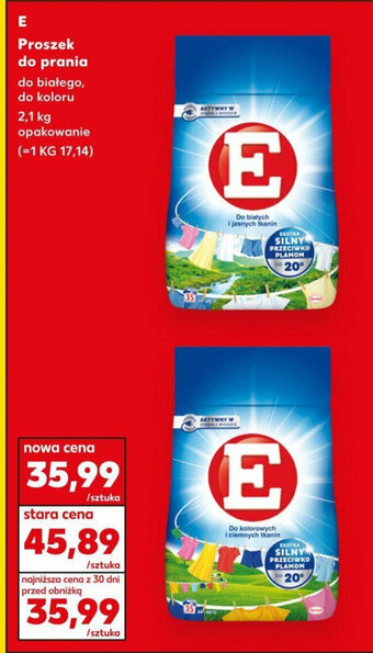 Kaufland E Proszek do prania 2,1 kg oferta