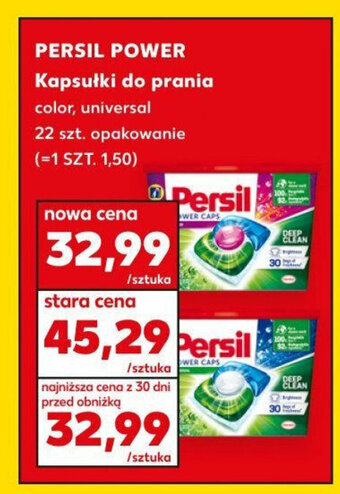 Kaufland PERSIL POWER Kapsułki do prania 22 szt. oferta