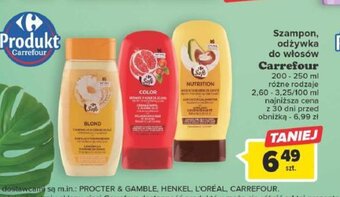 Carrefour Szampon, odżywka do włosów 200-250 ml oferta