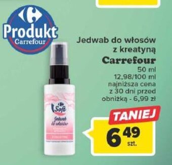 Carrefour Jedwab do włosów z kreatyną 50 ml oferta