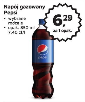 Odido Pepsi napój gazowany o smaku cola 0,85 l oferta