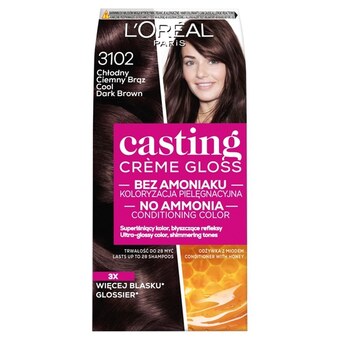 Drogerie Natura L'oréal paris casting crème gloss farba do włosów 3102 chłodny ciemny brąz oferta