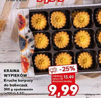 Kaufland KRAINA WYPIEKÓW Kruche korpusy do babeczek 300 g oferta