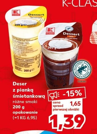 Kaufland Deser z pianką śmietankową 200g oferta
