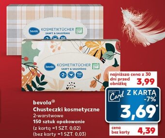 Kaufland bevola Chusteczki kosmetyczne 150szt. oferta