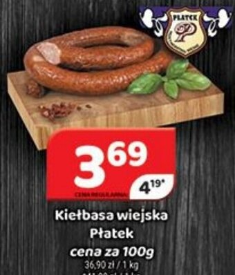 Delfin Kiełbasa wiejska Płatek 100g oferta
