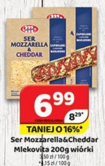 Delfin Ser Mozzarella&Cheddar Mlekovita 200g wiórki oferta