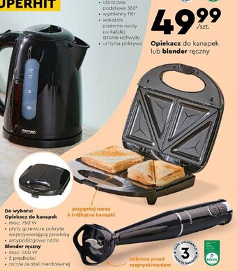 Biedronka MPM Opiekacz do kanapek lub blender ręczny oferta