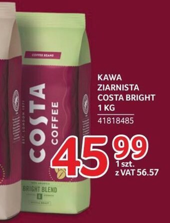 Selgros KAWA ZIARNISTA COSTA BRIGHT 1 KG oferta