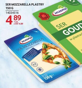 Selgros SER MOZZARELLA PLASTRY 150 G oferta