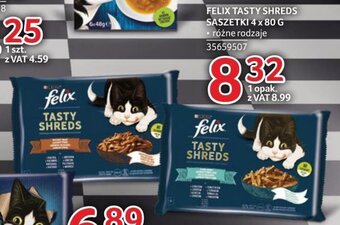 Selgros FELIX TASTY SHREDS SASZETKI 4 x 80 G oferta