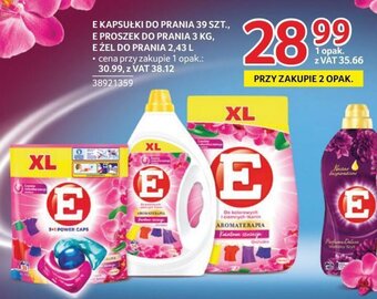 Selgros E KAPSUŁKI DO PRANIA 39 SZT. / E PROSZEK DO PRANIA 3 KG / E ŻEL DO PRANIA 2,43 L oferta