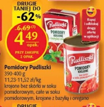 Delikatesy Centrum Pomidory Pudliszki 390-400 g oferta
