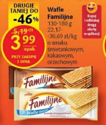 Delikatesy Centrum Wafle Familijne 130-180 g oferta