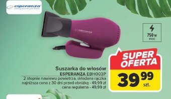 Carrefour Suszarka do włosów ESPERANZA oferta