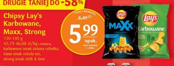 Delikatesy Centrum Chipsy Lay's Karbowane, Maxx, Strong 130-140 g oferta