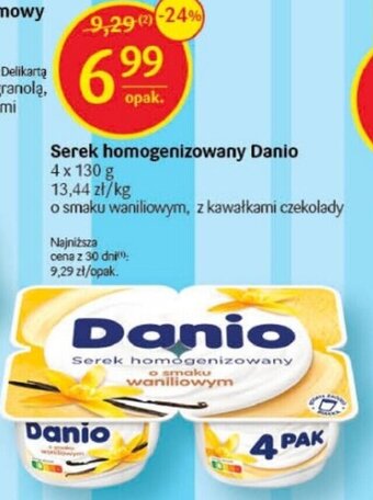 Delikatesy Centrum Serek homogenizowany Danio 4 x 130 g oferta