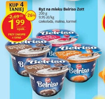 Delikatesy Centrum Ryż na mleku Belriso Zott 200 g oferta