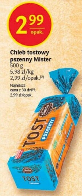 Delikatesy Centrum Chleb tostowy pszenny Mister 500 g oferta