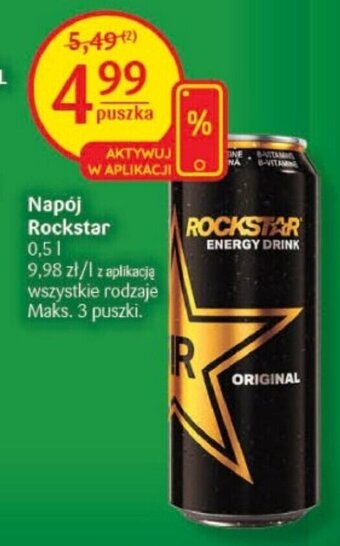 Delikatesy Centrum Napój Rockstar 0,5 l oferta