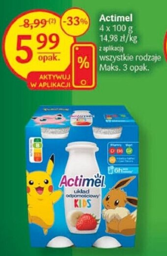 Delikatesy Centrum Actimel 4 x 100 g oferta