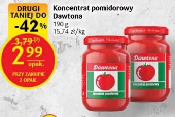 Delikatesy Centrum Koncentrat pomidorowy Dawtona 190 g oferta