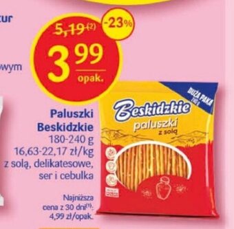 Delikatesy Centrum Paluszki Beskidzkie 180-240 g oferta
