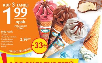 Delikatesy Centrum Lody rożek 110 ml oferta