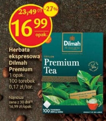 Delikatesy Centrum Herbata ekspresowa Dilmah Premium 100 tb. oferta