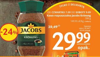 Delikatesy Centrum Kawa rozpuszczalna Jacobs Krönung 200 g oferta