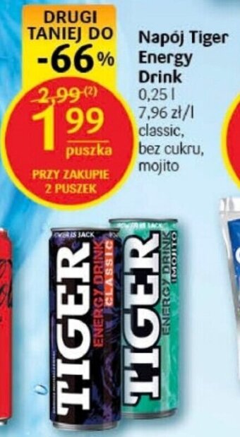 Delikatesy Centrum Napój Tiger Energy Drink 0,25 l oferta