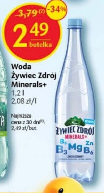 Delikatesy Centrum Woda Żywiec Zdrój Minerals+ 1,2 l oferta