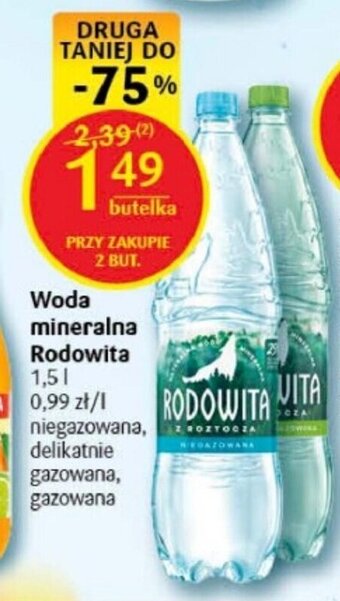 Delikatesy Centrum Woda mineralna Rodowita 1,5 l oferta