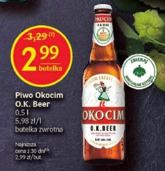 Delikatesy Centrum Piwo Okocim O.K. Beer 0,5 l oferta