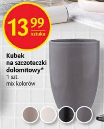 Delikatesy Centrum Kubek na szczoteczki dolomitowy 1 szt. oferta