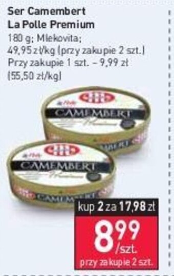Stokrotka Ser Camembert La Polle Premium Mlekovita 180 g oferta