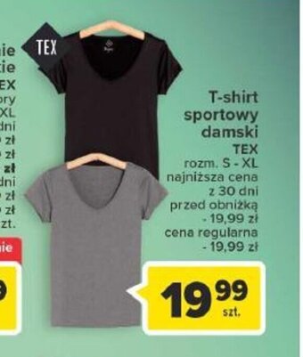 Carrefour T-shirt sportowy damski szt. oferta