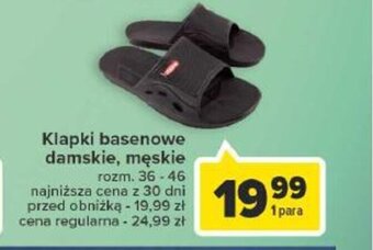 Carrefour Klapki basenowe damskie, męskie oferta