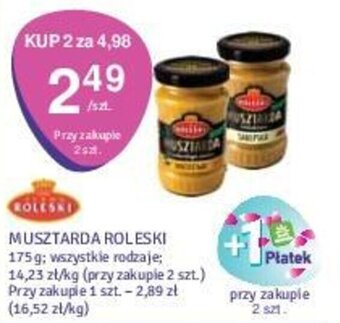 Stokrotka MUSZTARDA ROLESKI 175 g oferta