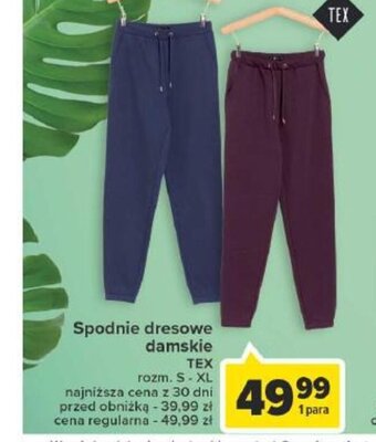 Carrefour Spodnie dresowe damskie oferta