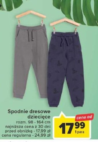 Carrefour Spodnie dresowe dziecięce oferta