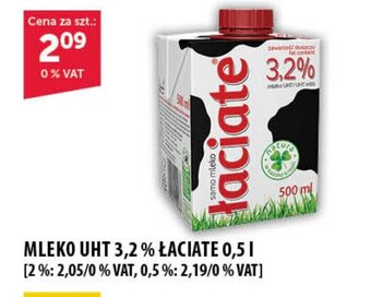 Eurocash MLEKO UHT 3,2% ŁACIATE 0,5 L oferta